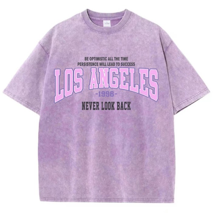 unisex los angeles cotton washed oversized t shirt Unisex Los Angeles Cotton Washed Oversized T Shirt