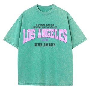Unisex Los Angeles Cotton Washed Oversized T Shirt 2