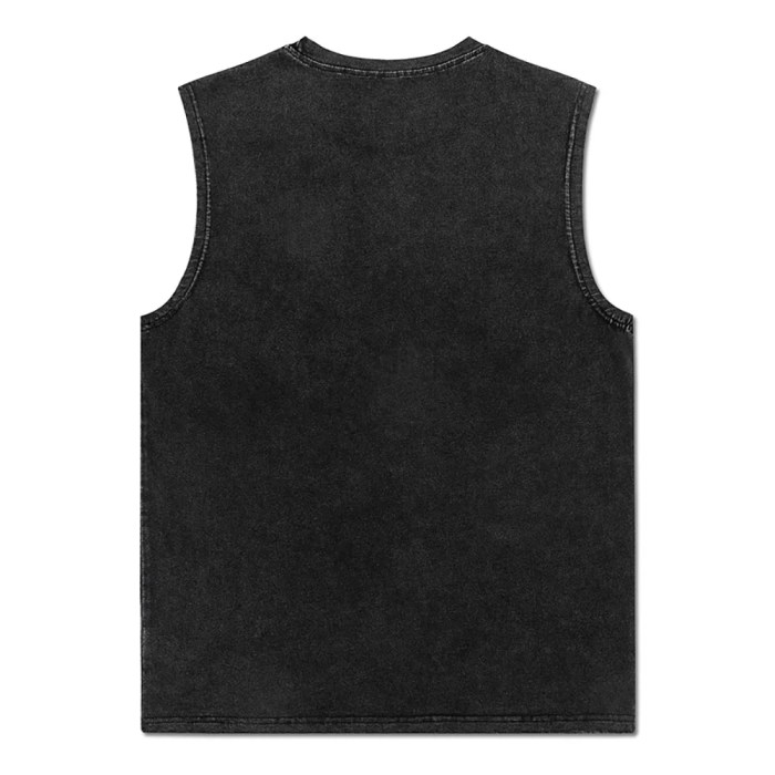 100% cotton vintage men's oversize black vest t shirts 100% Cotton Vintage Men's Oversize Black Vest T Shirts 2