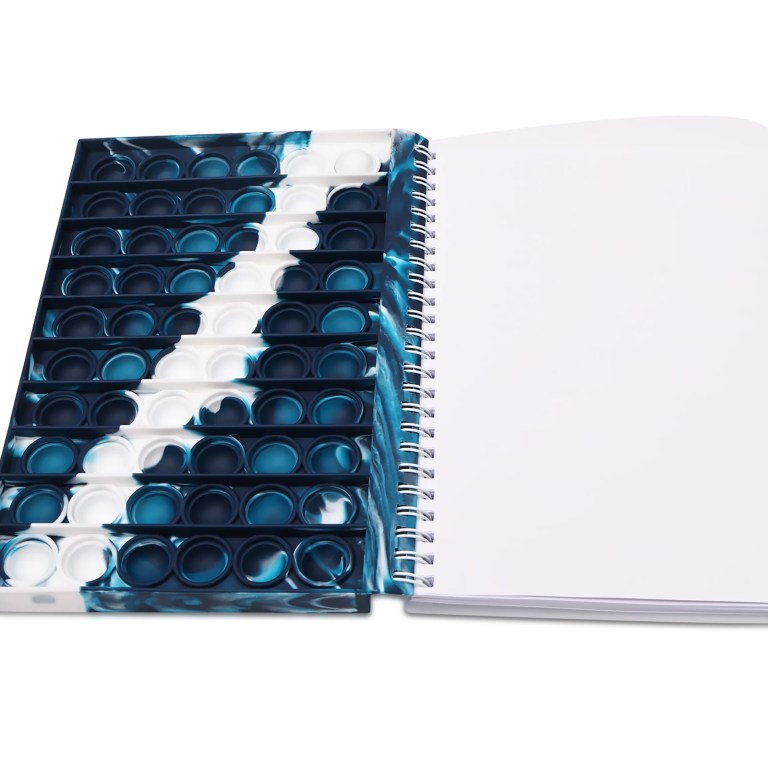 New Notebook A5 Pop Its Finger Bubble Silicone Cover Notebook Decompression Silicone Bubble Notebook Fidget Toys For Kids Gift 2