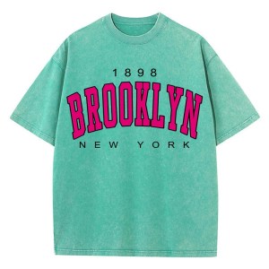 unisex cotton washed oversized brooklyn t shirt Unisex Cotton Washed Oversized Brooklyn T Shirt 2
