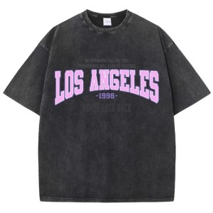 Unisex Los Angeles Cotton Washed Oversized T Shirt 3