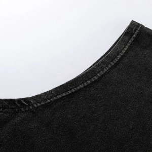 100% cotton vintage men's oversize black vest t shirts 100% Cotton Vintage Men's Oversize Black Vest T Shirts 3