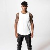 summer men's tank top curved hem vest singlet Summer Men's Tank Top Curved Hem Vest Singlet 2
