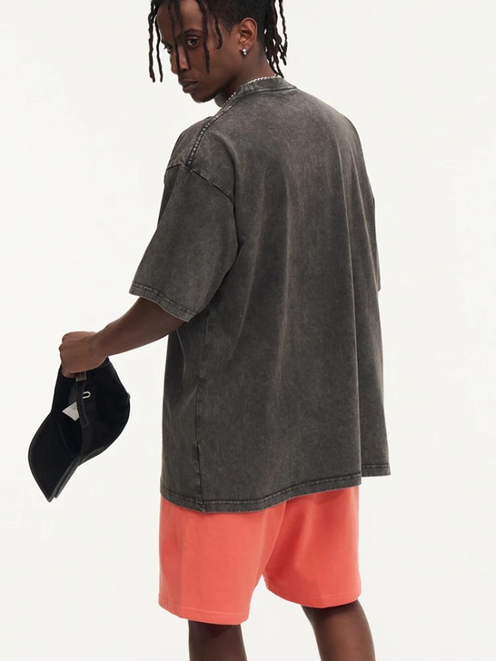 Summer Washed Men's Oversize T Shirts 4