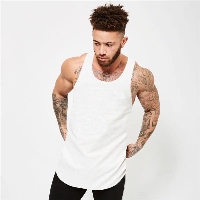 summer men's tank top curved hem vest singlet Summer Men's Tank Top Curved Hem Vest Singlet