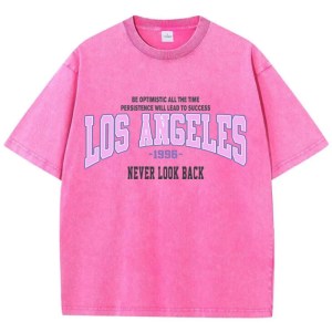 Unisex Los Angeles Cotton Washed Oversized T Shirt 4