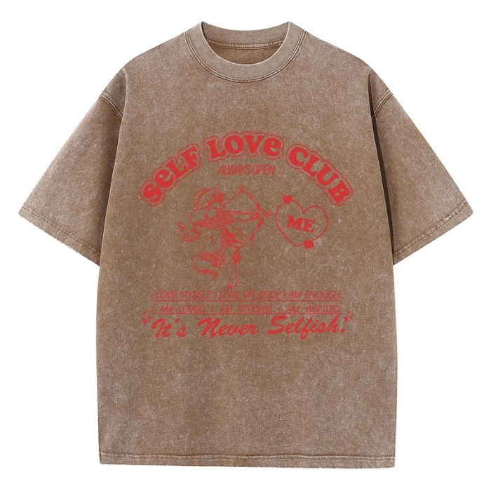 self love club women's cropped washed summer t shirt Self Love Club Women's Cropped Washed Summer T Shirt 6