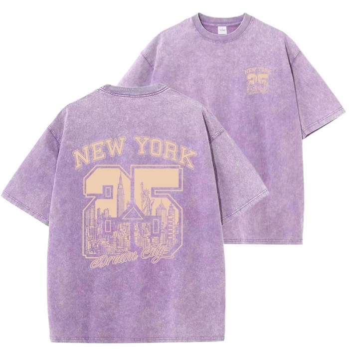 unisex new york oversized washed cotton t shirt Unisex New York Oversized Washed Cotton T Shirt