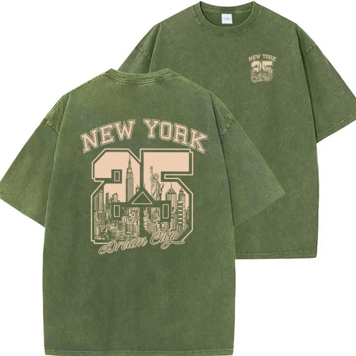 unisex new york oversized washed cotton t shirt Unisex New York Oversized Washed Cotton T Shirt 6
