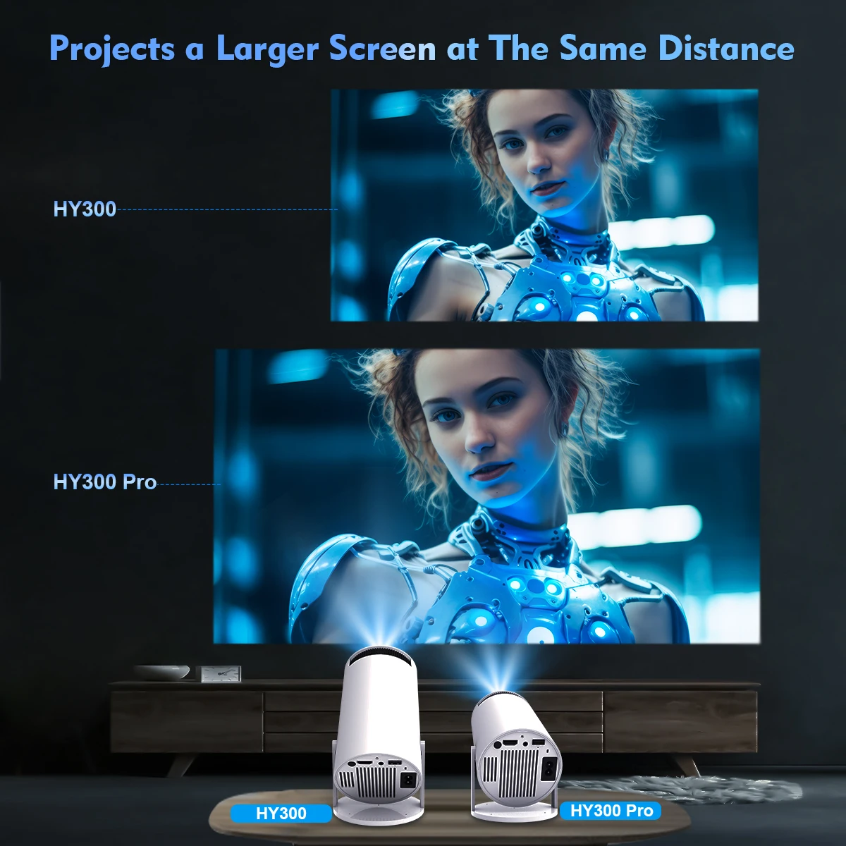 Magcubic HY300 PRO 4K Projector - Android 11, Wifi6, 260ANSI, Home Cinema