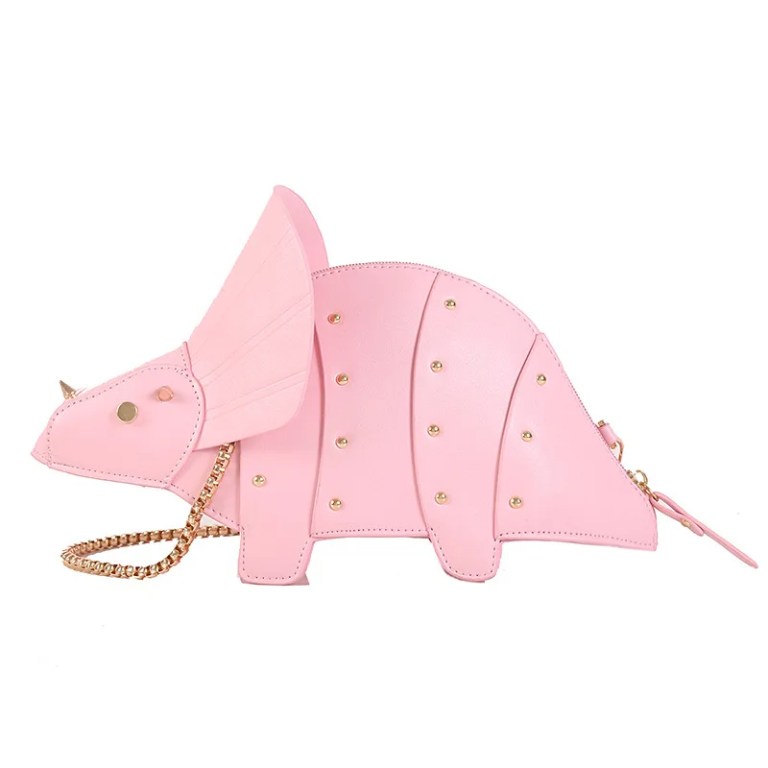 Triceratops Mini Crossbody Bag – Shoulder Chain Clutch for Women & Girls