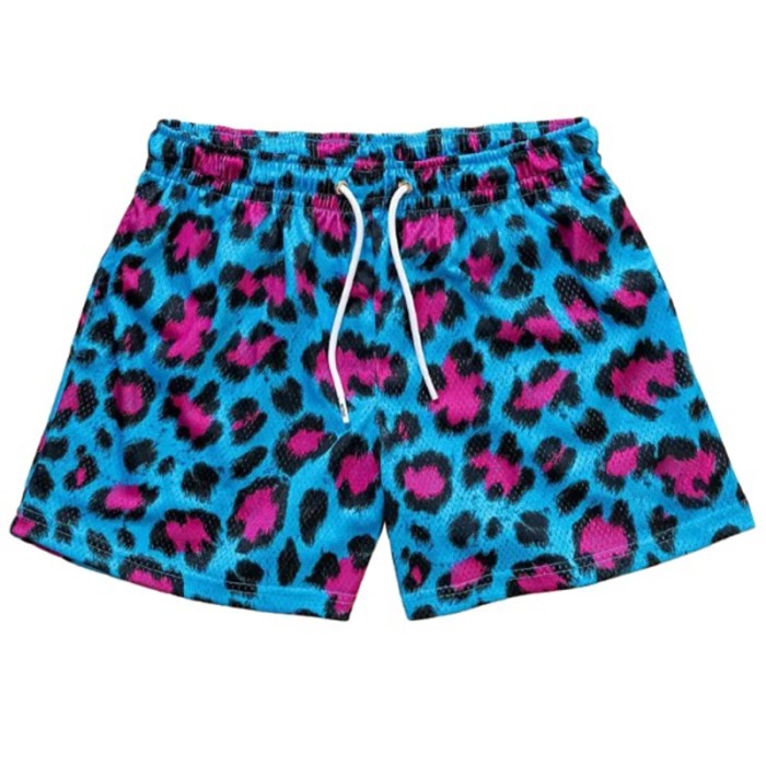 Men's Leopard Print Swim Mesh Boxer Shorts – Stylish & Comfortable Beachwear 4