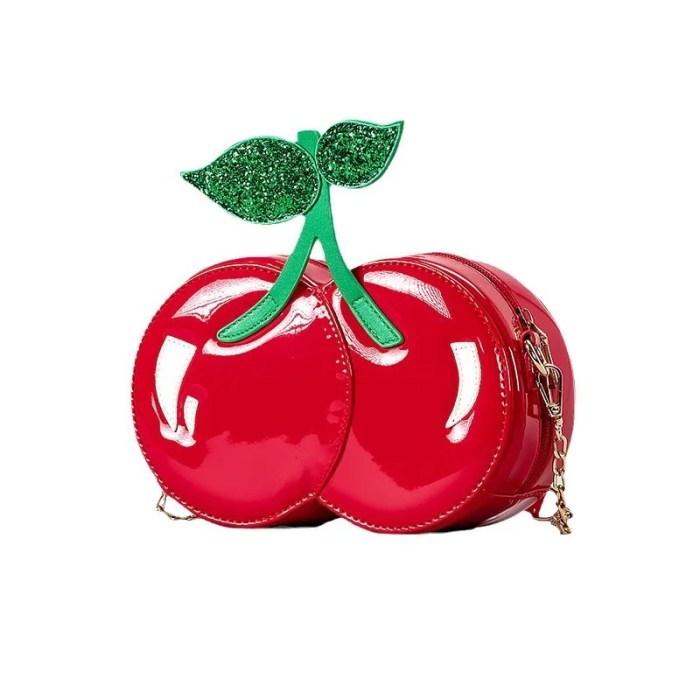 creative cherry design crossbody bag – cute chain shoulder purse for women Creative Cherry Design Crossbody Bag – Cute Chain Shoulder Purse for Women