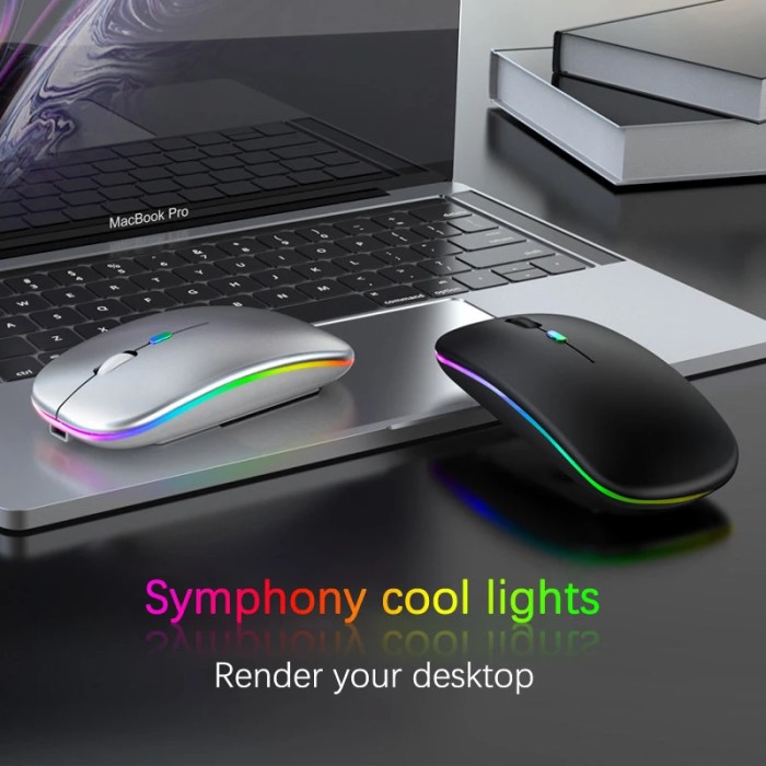 rgb wireless bluetooth mouse rechargeable, ergonomic gaming mouse RGB Wireless Bluetooth Mouse - Rechargeable, Ergonomic Gaming Mouse 4