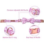 Paws of Love: Handmade Cotton Valentine Heart Dog Collar with Bow Tie 3