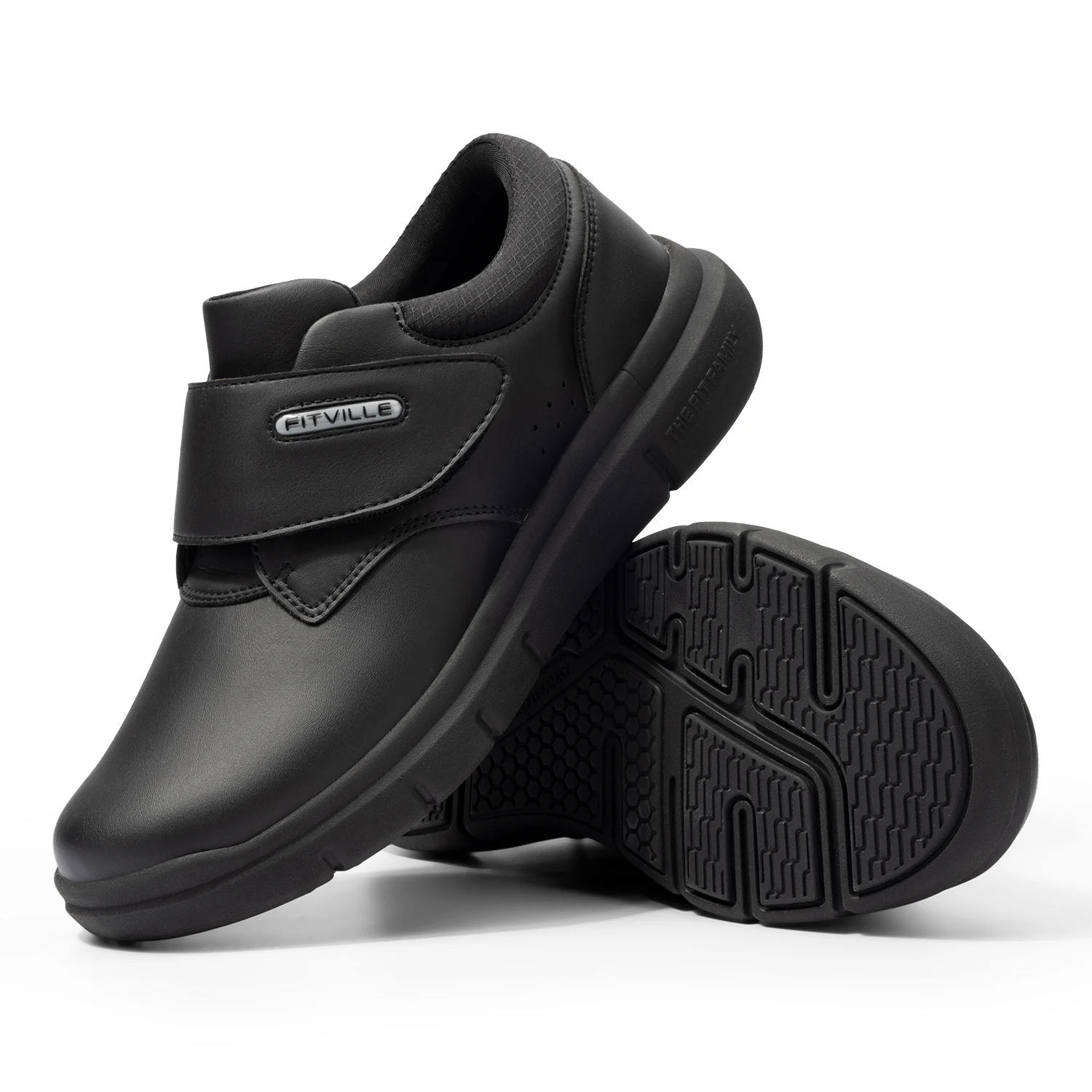 FitVille Extra Wide Men's Walking Shoes – Adjustable & Comfortable 1