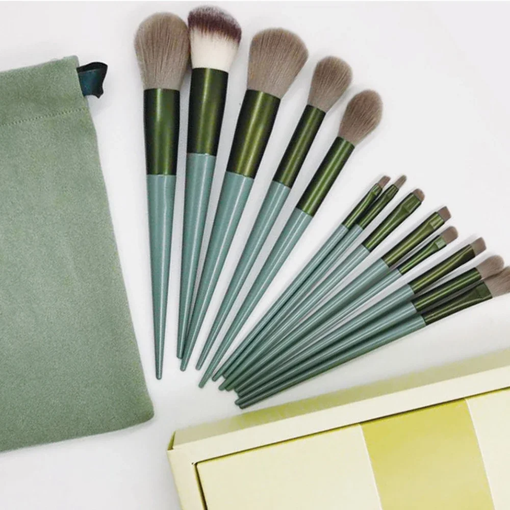 13-Piece Professional Makeup Brush Set with Box - Concealer & More 2