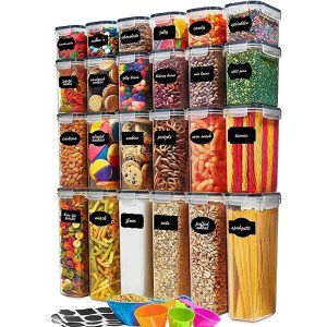 5-Piece Food Storage Container Set - Sealed Lids for Kitchen & Refrigerator