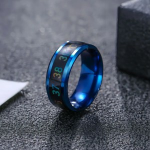 temperature sensitive titanium mood ring waterproof jewlery for all Temperature-Sensitive Titanium Mood Ring - Waterproof Jewlery for All 4