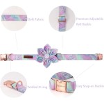 Paws in Bloom: Handmade Tie-Dye Flower Dog Collar 2