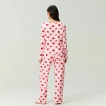 heartfelt comfort: valentine’s day long sleeve top & pants 2 piece spring set Heartfelt Comfort: Valentine’s Day Long Sleeve Top & Pants 2-Piece Spring Set 2