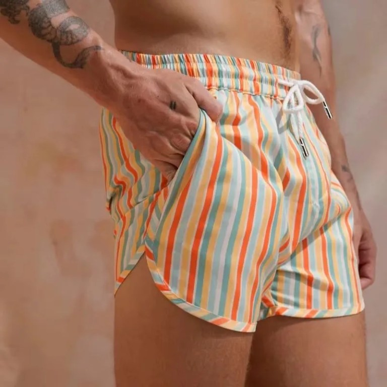 summer splash: men's lightweight printed running & beach shorts, quick dry Summer Splash: Men's Lightweight Printed Running & Beach Shorts, Quick Dry 1