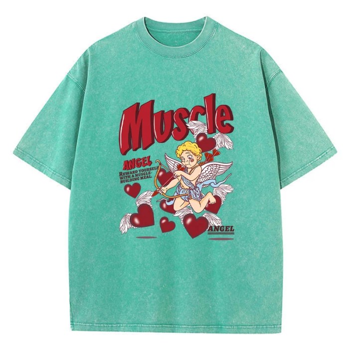 Cupid\'s Arrow: Angels Love Print Oversized Tee for Women