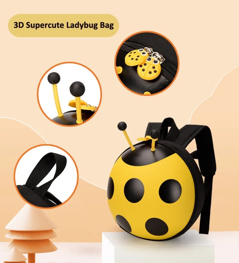 Adorable Ladybug Kindergarten Backpack with Leash - Perfect for Toddlers 1-3 Years 4