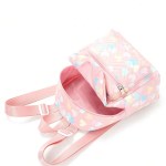 chic heart pattern pu leather backpack adjustable straps & double layer design for girls! Chic Heart Pattern PU Leather Backpack - Adjustable Straps & Double Layer Design for Girls! 2