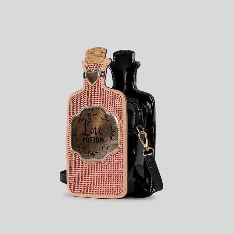love potion bottle crossbody bag – cute heart deco shoulder purse for women Love Potion Bottle Crossbody Bag – Cute Heart Deco Shoulder Purse for Women 2