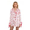 playful prints: bow/lip/strawberry/clover/bear lounge set with button up top & shorts Playful Prints: Bow/Lip/Strawberry/Clover/Bear Lounge Set with Button-Up Top & Shorts