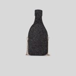 champagne bottle design shoulder bag – glitter crossbody purse for women, cute small phone bag Champagne Bottle Design Shoulder Bag – Glitter Crossbody Purse for Women, Cute Small Phone Bag 5