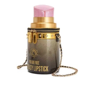 Lipstick Design Shoulder Bag – Luxury Letter Chains Box Crossbody Purse for Women 3