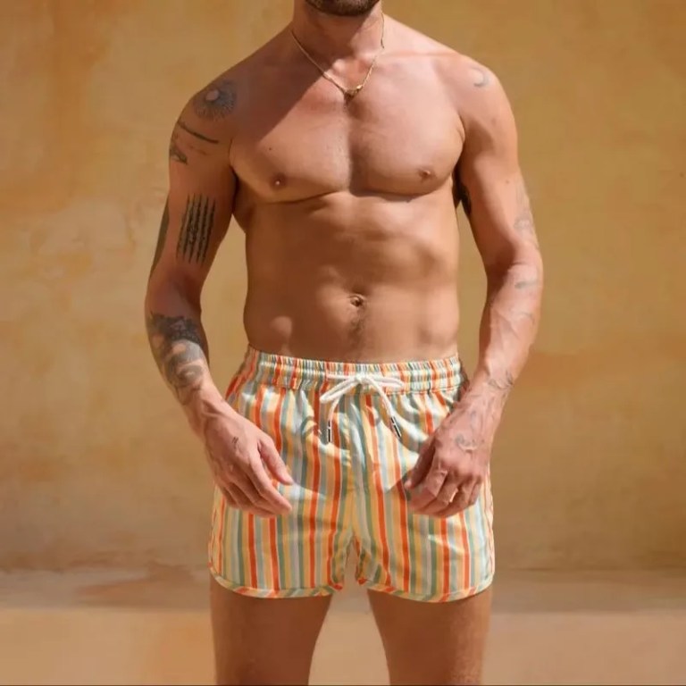 summer splash: men's lightweight printed running & beach shorts, quick dry Summer Splash: Men's Lightweight Printed Running & Beach Shorts, Quick Dry 2