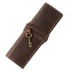 genuine leather pencil case retro key & pen bag, handmade gift Genuine Leather Pencil Case - Retro Key & Pen Bag, Handmade Gift
