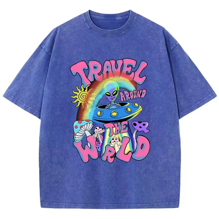 alien adventure: ufo world travel print t shirt for women Alien Adventure: UFO World Travel Print T-Shirt for Women