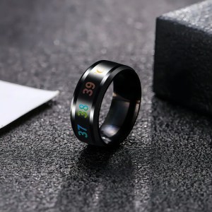 temperature sensitive titanium mood ring waterproof jewlery for all Temperature-Sensitive Titanium Mood Ring - Waterproof Jewlery for All 3