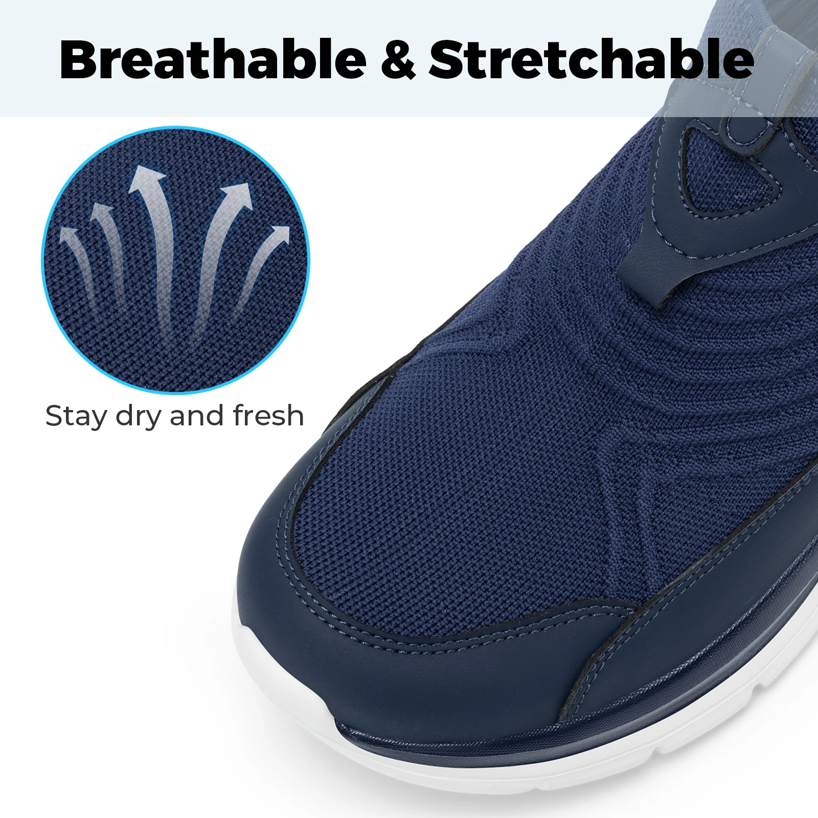 FitVille Wide Men's Slip-On Shoes – Lightweight, Breathable Walking & Running Sneakers FitVille Wide Men's Slip-On Shoes – Lightweight, Breathable Walking & Running Sneakers