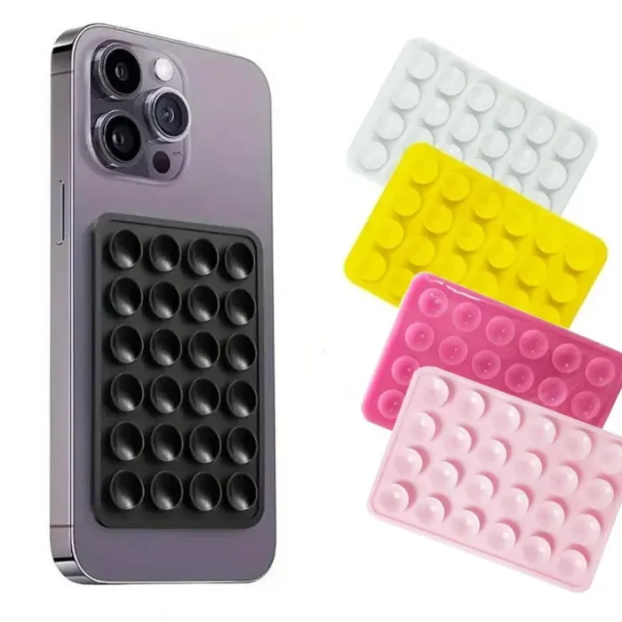 phone silicone suction cup holder anti slip wall mount stand Phone Silicone Suction Cup Holder - Anti-Slip Wall Mount Stand 1