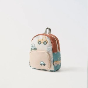 Stylish Car Embroidery Kids Backpack - Lightweight & Multifunctional for Boys and Girls 3