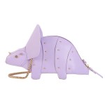 Triceratops Mini Crossbody Bag – Shoulder Chain Clutch for Women & Girls