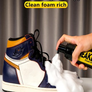 shoe cleaner kit water free foam, brush & cloth for sneakers & boots Shoe Cleaner Kit - Water-Free Foam, Brush & Cloth for Sneakers & Boots 3