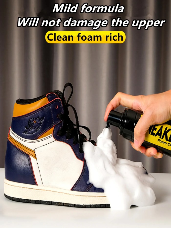 Shoe Cleaner Kit - Water-Free Foam, Brush & Cloth for Sneakers & Boots 3
