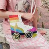 rainbow glitter roller skate handbag – crossbody & shoulder bag for women & girls Rainbow Glitter Roller Skate Handbag – Crossbody & Shoulder Bag for Women & Girls 1