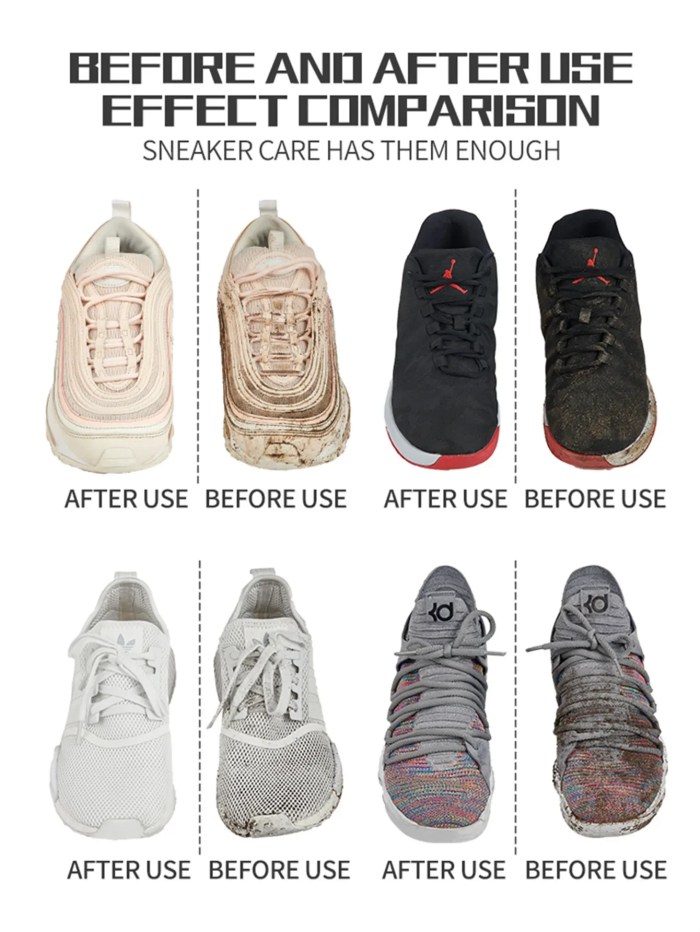 Shoe Cleaner Kit - Water-Free Foam, Brush & Cloth for Sneakers & Boots 4