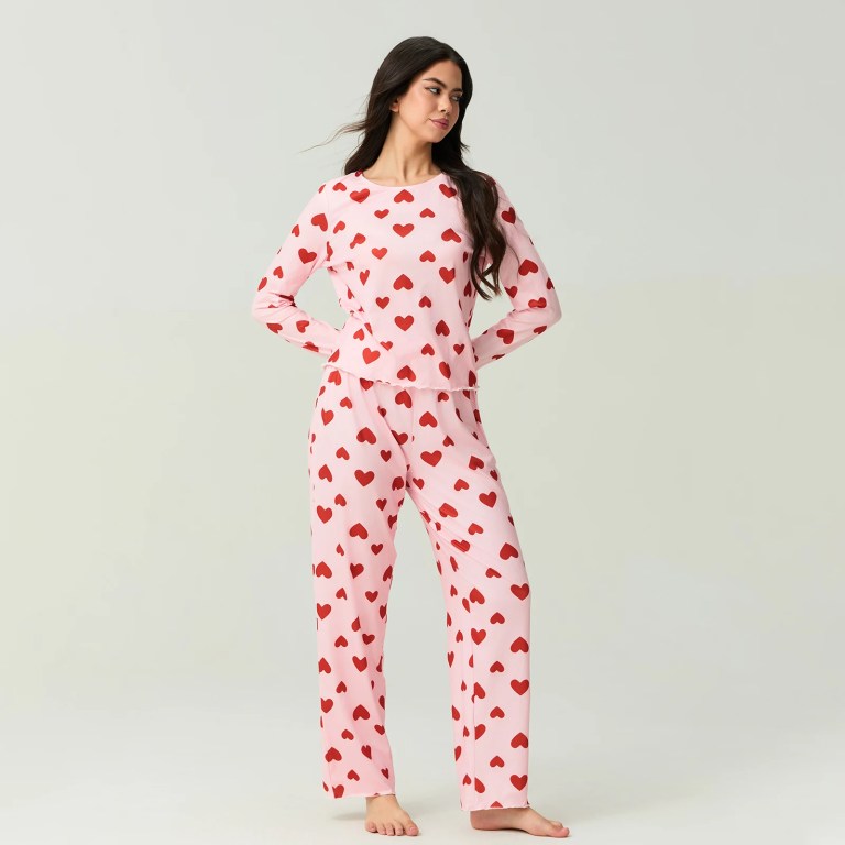 heartfelt comfort: valentine’s day long sleeve top & pants 2 piece spring set Heartfelt Comfort: Valentine’s Day Long Sleeve Top & Pants 2-Piece Spring Set 4