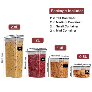 5-Piece Food Storage Container Set - Sealed Lids for Kitchen & Refrigerator 3