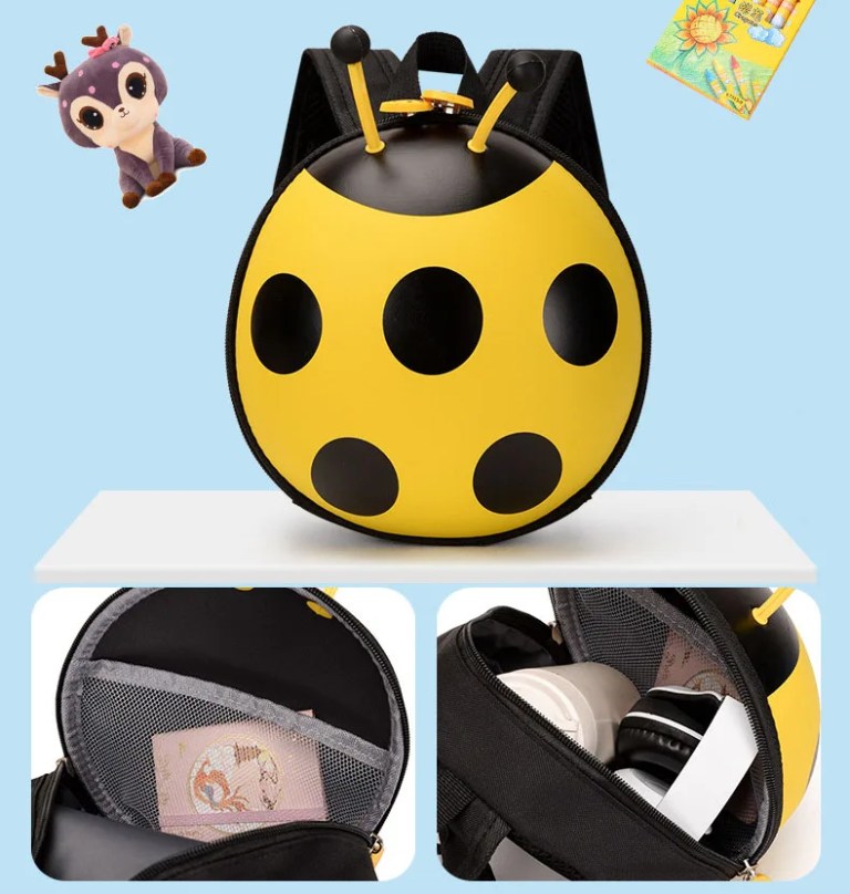 Adorable Ladybug Kindergarten Backpack with Leash - Perfect for Toddlers 1-3 Years 3