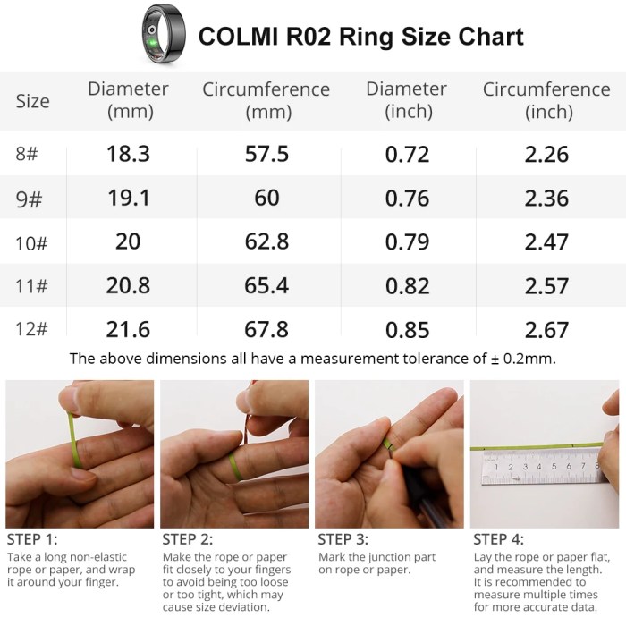colmi r02 smart ring – titanium steel, health tracking, waterproof, multi sport modes COLMI R02 Smart Ring – Titanium Steel, Health Tracking, Waterproof, Multi-Sport Modes 4